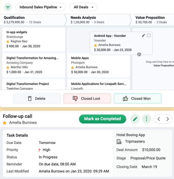 Bigin-CRM-pipeline-view