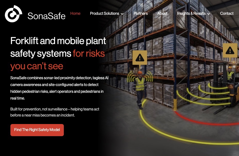 SonaSafe homepage after website makeover by Informatix
